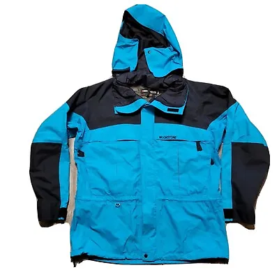 Moonstone Gore Tex Ski Coat Hooded Jacket LARGE SoftShell USA Made VINTAGE RETRO • $48.75