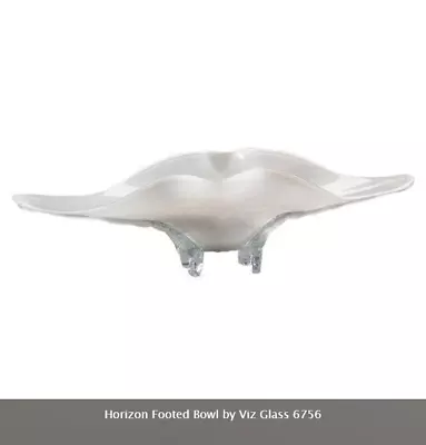 Horizon Footed Bowl By Viz Glass 6756 Mint Condition • $169.95