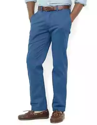 NEW - Polo Ralph Lauren Men's Stretch Straight Fit Chino Liberty Blue 38x36 • $74.99