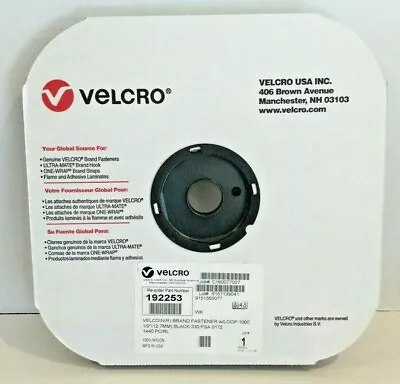 VELCRO® VELCOIN® Brand 192253 Fastener W/Loop 1000 1/2  BLACK 330 PSA 0172   • $25.99