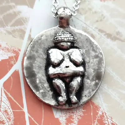 Venus Of Willendorf Goddess Coin Pendant Necklace Fertility Abundance Femininity • $24.85