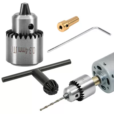 Micro Motor Drill Chuck Clamping Range 0.3-4mm Taper Mounted Mini Drill Chuck US • $10.66