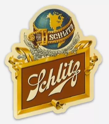 Schlitz Globe World Vintage Sticker Beer Fridge Toolbox Custom • $5.25