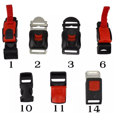 £4.99 • Buy 1Pc Motorcycle Bike ATV Helmet Chin Strap Speed Sewing Clip Quick Release Buckle