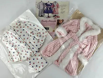 American Girl Emily 18  Doll Lot Of 2 Outfits Homemade Repro Pajamas & Robe • $49.99