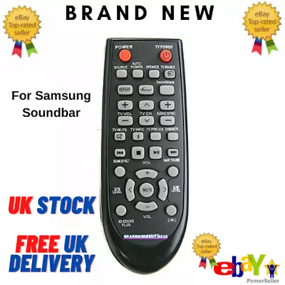 AH59-02547B Remote Control For Samsung Soundbar HW-F450 PS-WF450 Sub AH59-02548A • £7.98