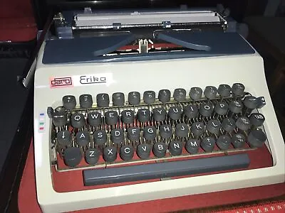 £32 • Buy 1970s Daro Erika Model 42 Typewriter With Instructions & Book VGC