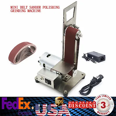 DIY Sand-belt Polishing Machine 7Gears Vertical Mini Edge Sharpener W/ 795 Motor • $43.70