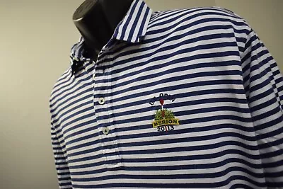 Polo Golf Ralph Lauren US Open Merion Golf Polo Striped Short Sleeve Mens XL • $14.99