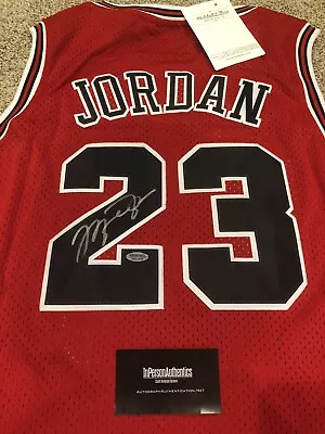 Michael Jordan Signed Autographed Mitchell And Ness Bulls Jersey W/COA • $225.50