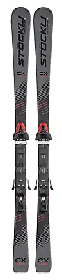 NEW SWISS Stockli Laser CX Skis 156cm With Bindings SRT 12 -2024 • $1299