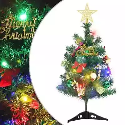 23'' Mini RGB Light Christmas Tree Multicolour Fluffy Tips Table Xmas Decoration • $39.79