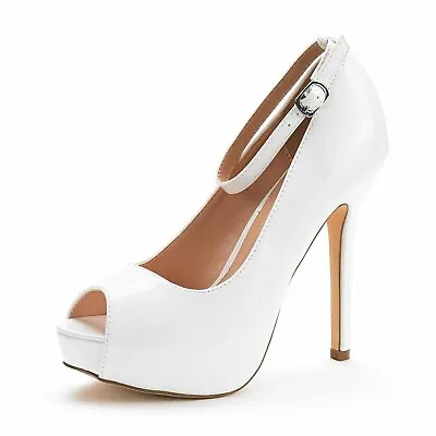 $35.99 • Buy DREAM PAIRS Women's Sexy Peep Toe High Heel Platform Classic Dress Pump Shoes US