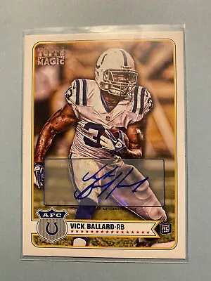 A38040 - 2012 Topps Magic Autographs #152 Vick Ballard • $5