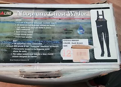  PROLINE Fishing Neoprene Boot Foot Chest Waders Men Size 12 • $60