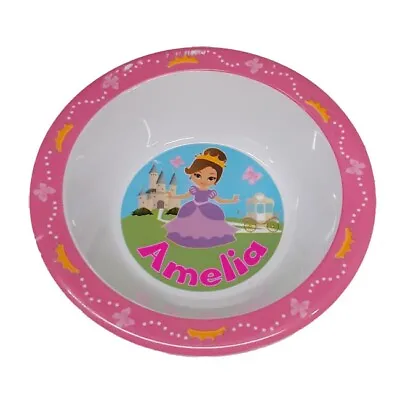 Melamine Children's Feeding Bowl - Girls Names - Princess Design • £6.95