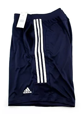 NEW Men's Adidas Aeroready Navy Blue Athletic Shorts Zip Pockets MEDIUM • $19.99