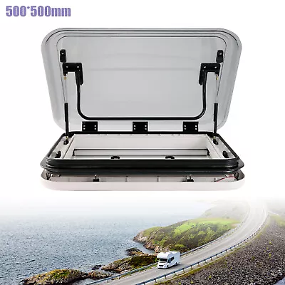 Caravan RV Skylight Trailer Motorhome Camper Roof Venting Hatch Window 500*500mm • $369.55