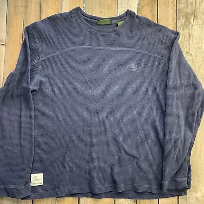 Timberland Thermal Long Sleeve Shirt Mens Size 2XL Blue • $15.29