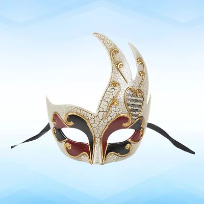  Men And Women Venice Flame Shape Half Face Phantom Masquerade Mask • £7.49