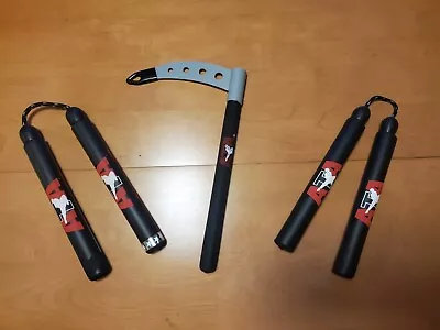 ATA KARATE TAEKWONDO Foam Weapons Ssahng Nat Kamas Martial Arts Nunchucks Lot • $59.95