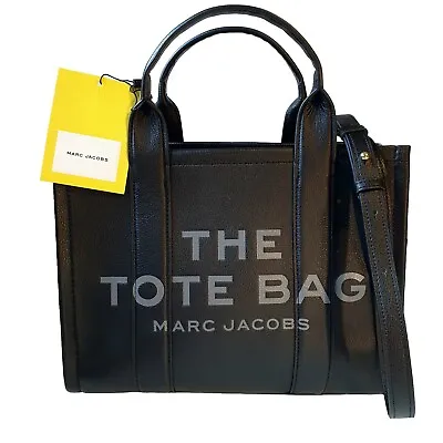 Marc Jacobs The Medium Leather Black Tote Bag RRP £495 • £279