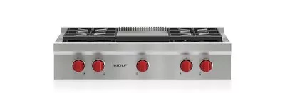 *NEW* Wolf SRT364G 36  Pro-Style Gas Rangetop (Stainless Steel) *NEW* • $4704.75