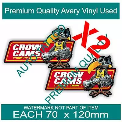 Crow Cams Decal Sticker X2 Vintage Motorsport Hot Rod Rat Rod Decals Stickers • $5.50