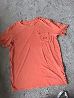 Quicksilver Size M/L Burnt Orange Mens T-shirt • £10