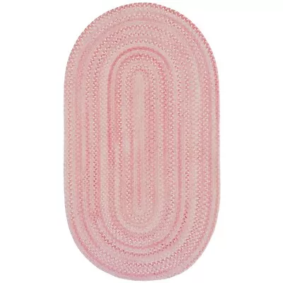$62 • Buy Capel Rugs Tiny Tots Soft Chenille Polyester Kids Bedroom Braided Rug Pink