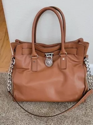 Michael Kors Hamilton Handbag - Brown Large Satchel • $85
