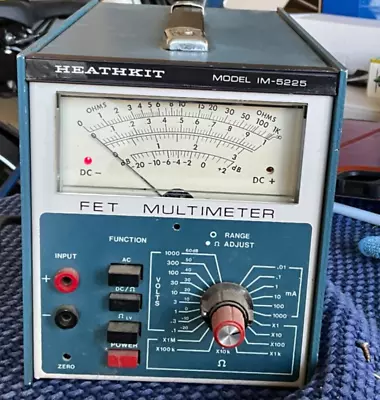 CLEAN Rare Vintage Heathkit Model IM-5225 FET Multimeter Powers WORKS 1145 • $139