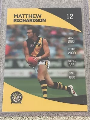 Richmond Tigers Matthew Richardson Celebrating 50 Years Trading Card • $4.98