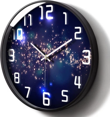 £56.74 • Buy Clocks Starlight Ocean Luminous Wall Clock Light Up Non-Ticking  12 Inch