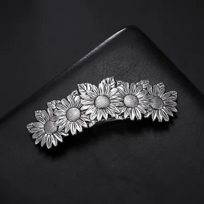 Amaxer Viking Barrette Sunflower Vintage French Hair Clip Hair Styling Accessory • $6.28