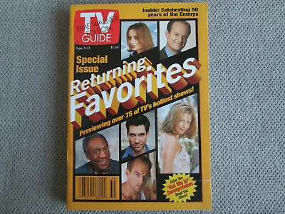 TV GUIDE 1998 September 5-11 Returning Favorites 50 Hottest TV Special  Edition • $13.86