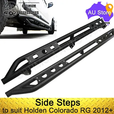 $469 • Buy To Suit Holden Colorado RG 2012+ With Heavy Duty Armor Steel Side Steps