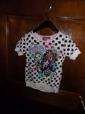 Girls Monster High Scary Cute  L/G Kids 10/12  T Shirt EUC LN • $9.99