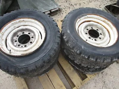 4 Used Dodge 8-Lug 16.5  Steel Wheels Can Run Bias Ply HMMWV Tires Chevrolet • $500