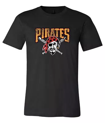 Pittsburgh Pirates Logo Distressed Vintage Logo T-shirt Sizes Youth M-Adult 6XL! • $13.99