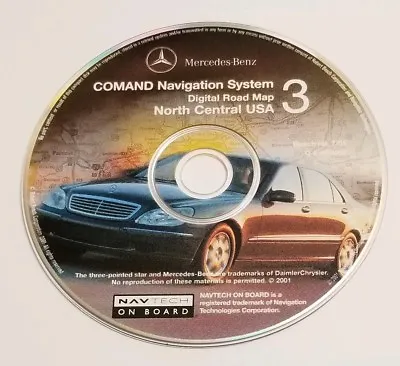 Mercedes Benz C Cl Clk E G S D Comand Navigation System Disk 3 North Central Usa • $31.99