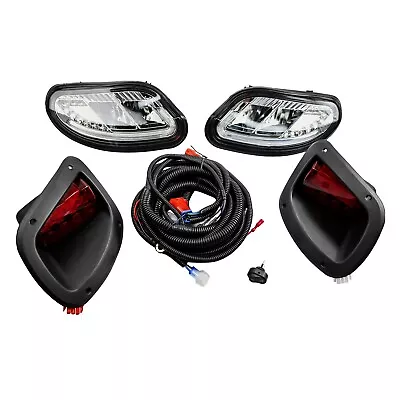 Golf Cart Full LED Headlight Kit With LED Tail Lights 2014-Up EZGO TXT T48 • $88.80