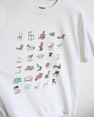 Vitra Design Museum T Shirt Vintage Chairs 90s L Art Eames Herman Miller  • $375