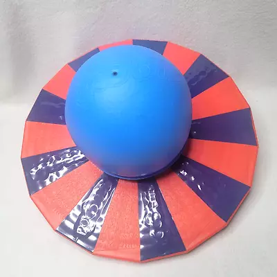 Vintage Brand2 Pogo Ball Blue Striped Retro Bouncing Toy • $34