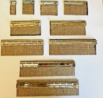 Miniature Medal Ribbon Brooch Bars & Double Hessain Buckram Sold As A Set • £6.50