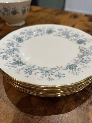 Colclough Braganza Blue Floral Bone China Tea Set Plates Saucers Sugar Bowl • £2.50