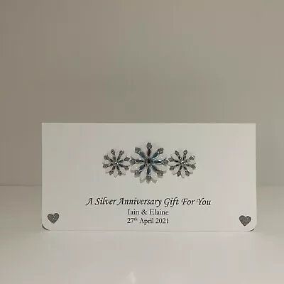 £6.50 • Buy Personalised Wedding Anniversary Money/Gift Wallet Available For Any Anniversary