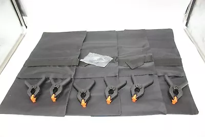 $11.99 • Buy Outdoor Tent Sand Bag Canopy Weights W/Clamps Sandbag Nylon Anchor Black Set 4