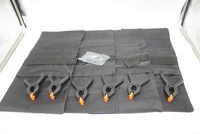 $14.99 • Buy Outdoor Tent Sand Bag Canopy Weights W/Clamps Sandbag Nylon Anchor Black Set 4