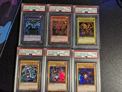 Yu-Gi-Oh! Legendary Collection 2013 LC01-EN001 - LC01-EN006 - PSA 6-9 Set Of 6 • £69.99